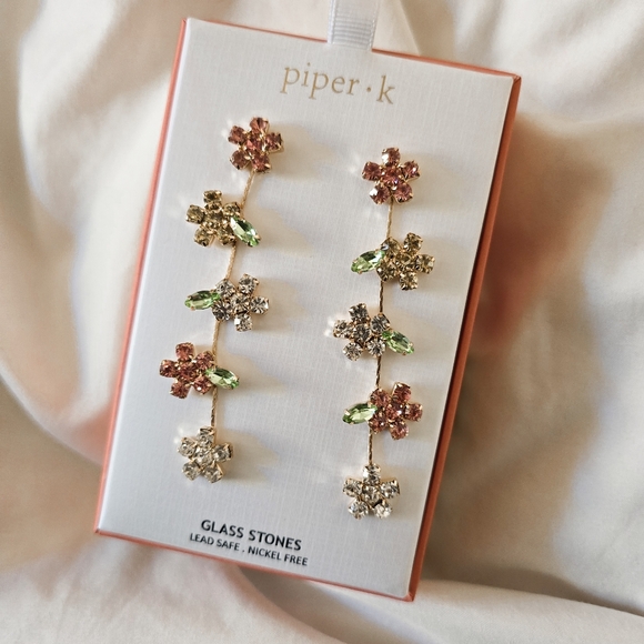 Piper K Floral Earrings - Picture 2 of 6